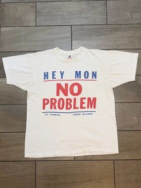 Vintage “Hey Mon No Problem” St. Thomas Virgin Islands Tee